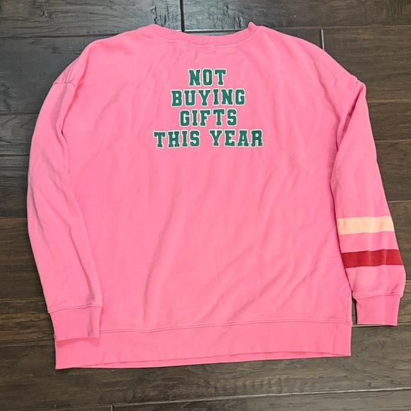 Wildfox sweatshirt top Vibrant Pink investing in myself - Picture 4 of 4